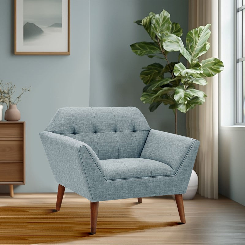 Ink+Ivy Newport Wide Mid-Century Modern Lounge Chair SpadezStore