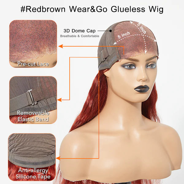 Body Wave 5x5" Wear & Go Glueless Lace Closure Wig SpadezStore