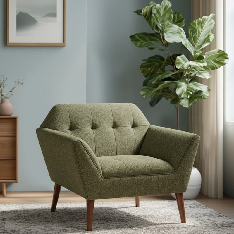 Ink+Ivy Newport Wide Mid-Century Modern Lounge Chair SpadezStore
