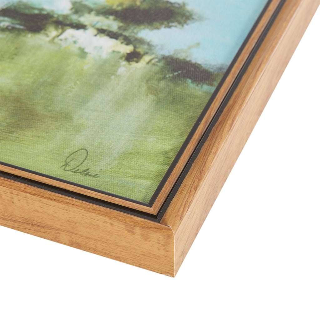 Martha Stewart Across The Plains 2 Abstract Landscape Framed Canvas Wall Art SpadezStore