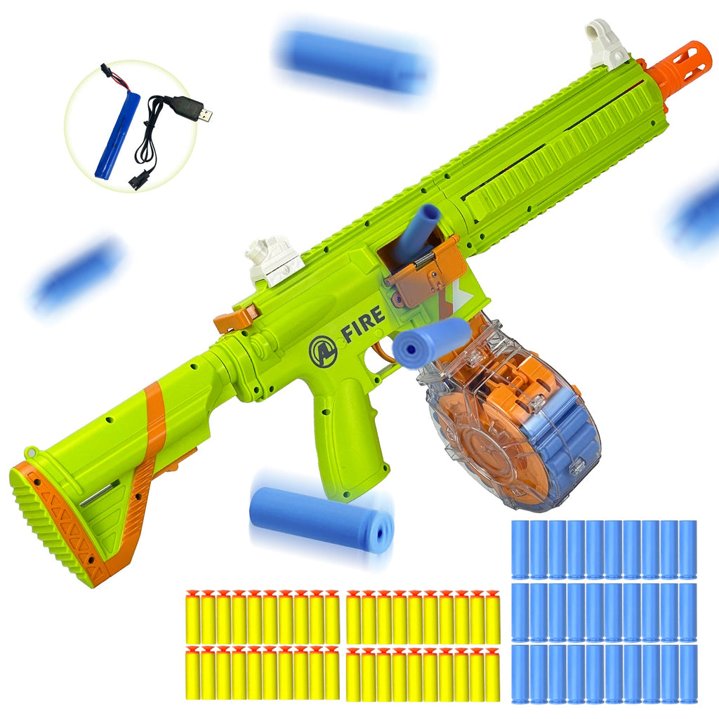 AGM MASTECH H416 Semi-Automatic Foam Dart Blaster – Shell Ejection, Rechargeable Battery & 22-Round Magazine