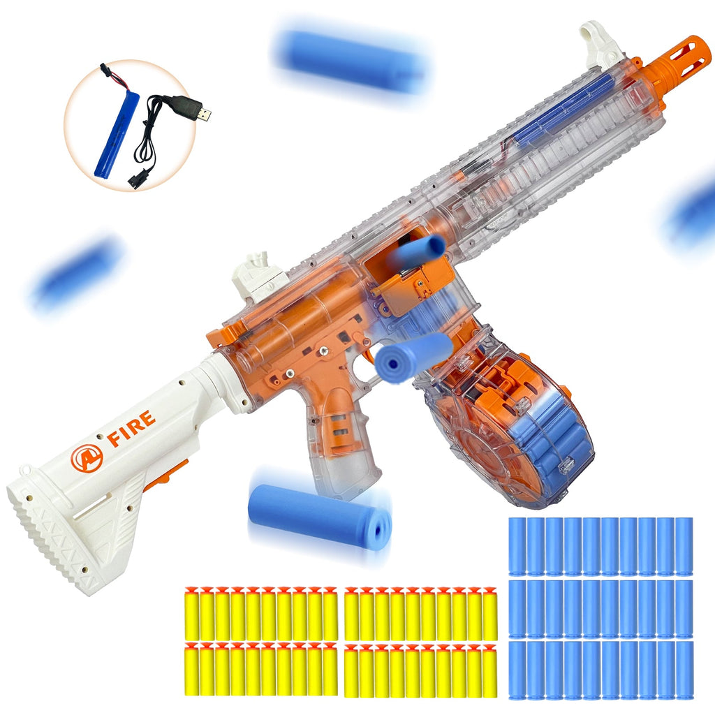 AGM MASTECH H416 Semi-Automatic Foam Dart Blaster – Shell Ejection, Rechargeable Battery & 22-Round Magazine