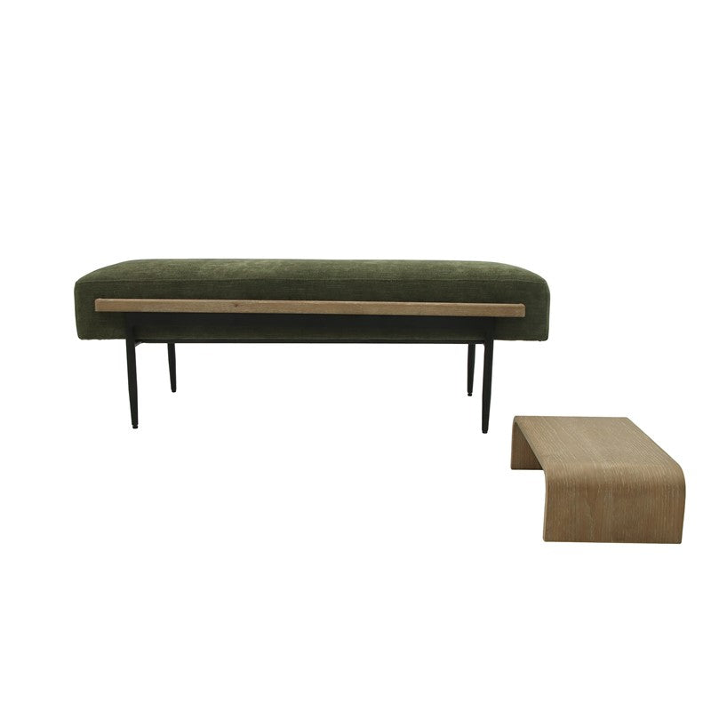 Chapel Hill Perry Cocktail Ottoman with Slide Tray SpadezStore