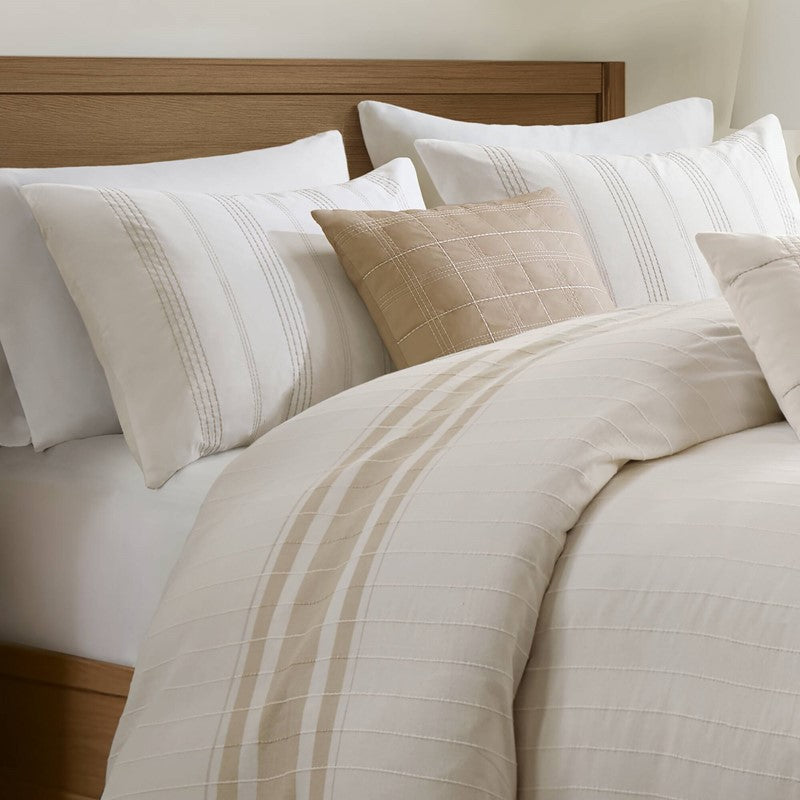 Harbor House Blue Morgan 5 Piece Cotton Jaquard Duvet Set SpadezStore