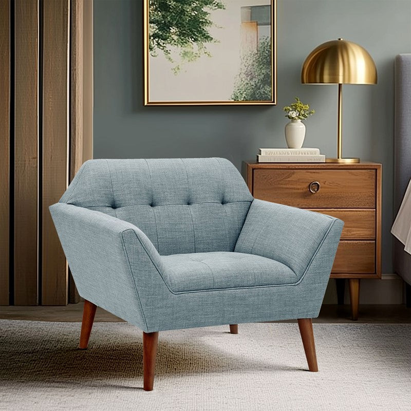 Ink+Ivy Newport Wide Mid-Century Modern Lounge Chair SpadezStore