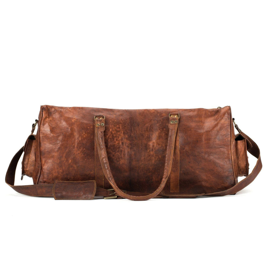 Classy Leather Bags The Portland Duffle SpadezStore