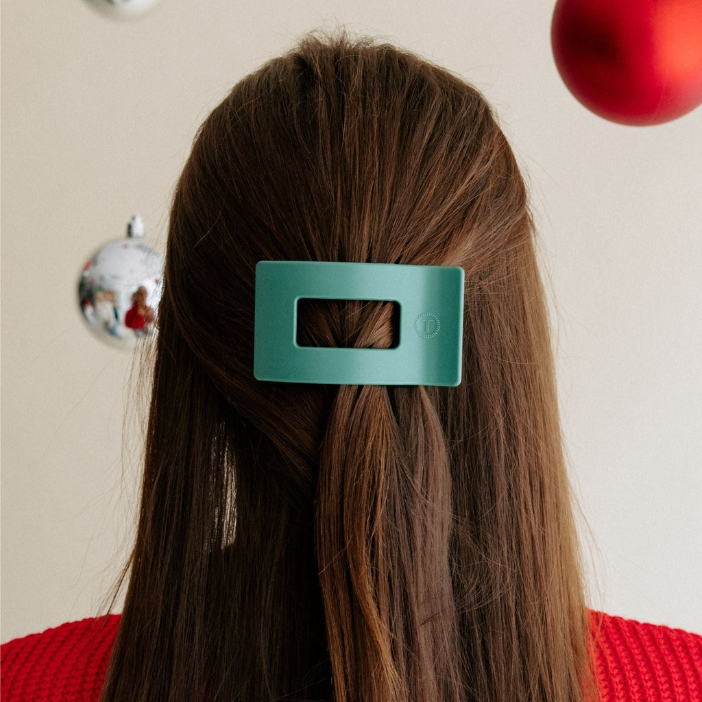 Fir Real Small Flat Rectangle Hair Clip SpadezStore