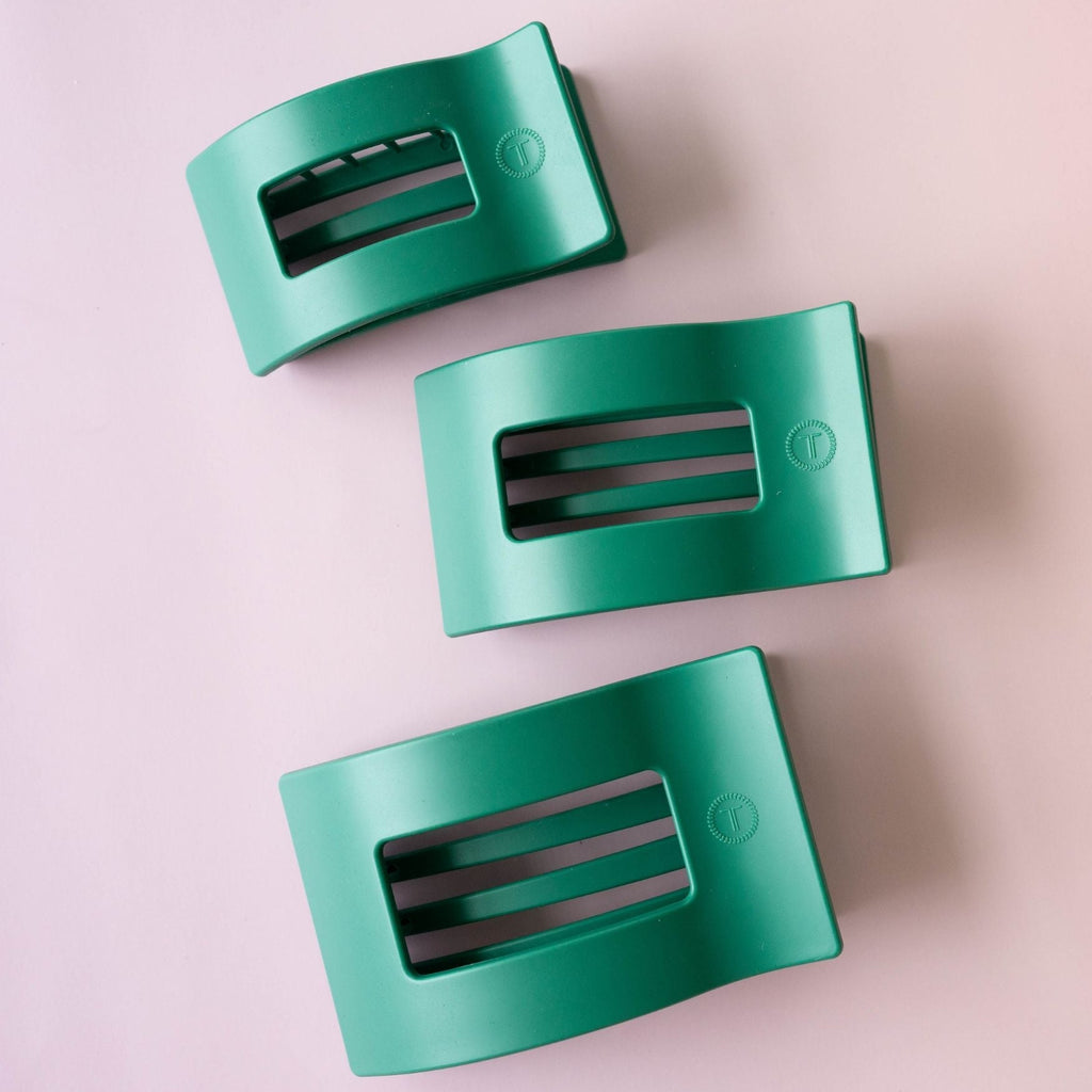 Fir Real Small Flat Rectangle Hair Clip SpadezStore