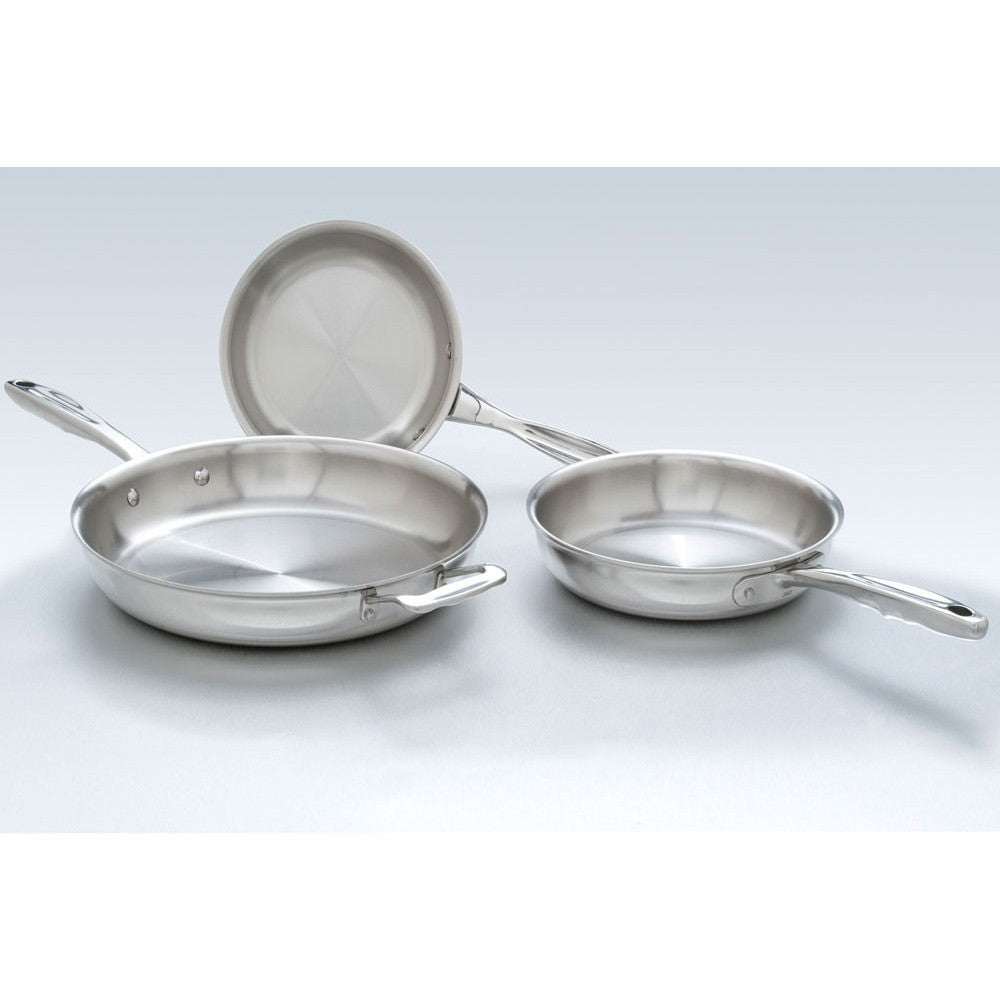 360 Cookware 3-Piece Fry Pan Set With Short Handles - Thumbnail 4