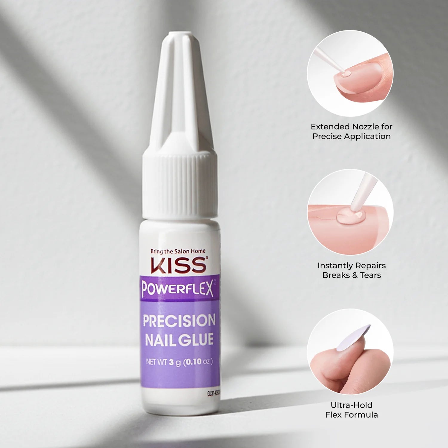 KISS Powerflex Precision Nail Glue #BGL311 SpadezStore