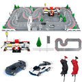 AGM MASTECH Slot Cars Racetrack Sets, with 2 tracks 2 controllers 2 cars, Adjustable Speed, Block Building Slot Car Race Set,Christmas present， Toys Gifts