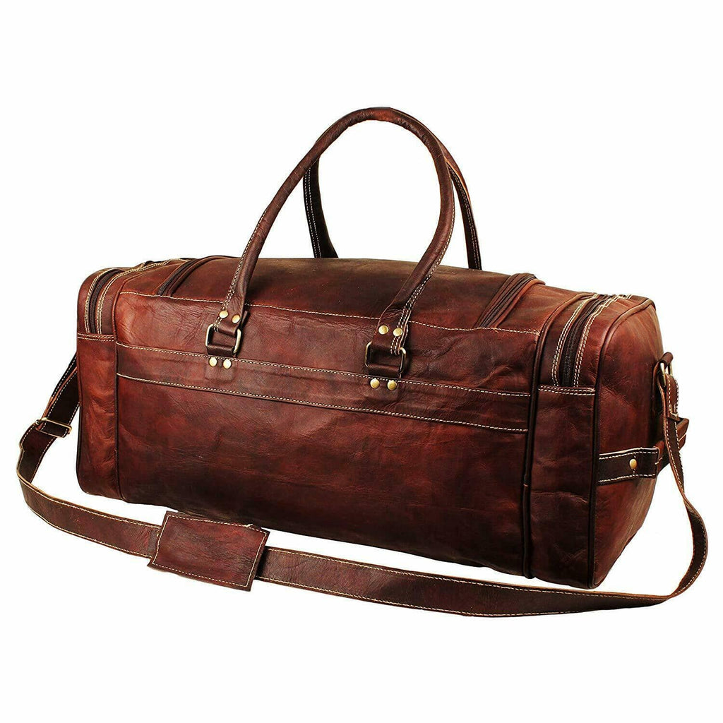 Classy Leather Bags Traveler Weekender Duffle SpadezStore