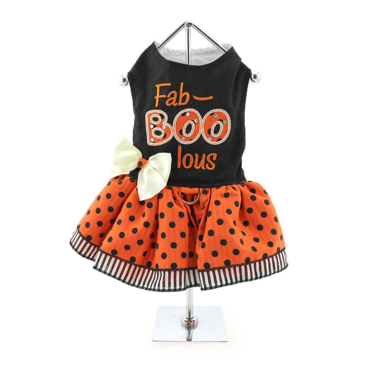Doggie Design Halloween Fab-BOO-Lous Girls Harness Dress SpadezStore