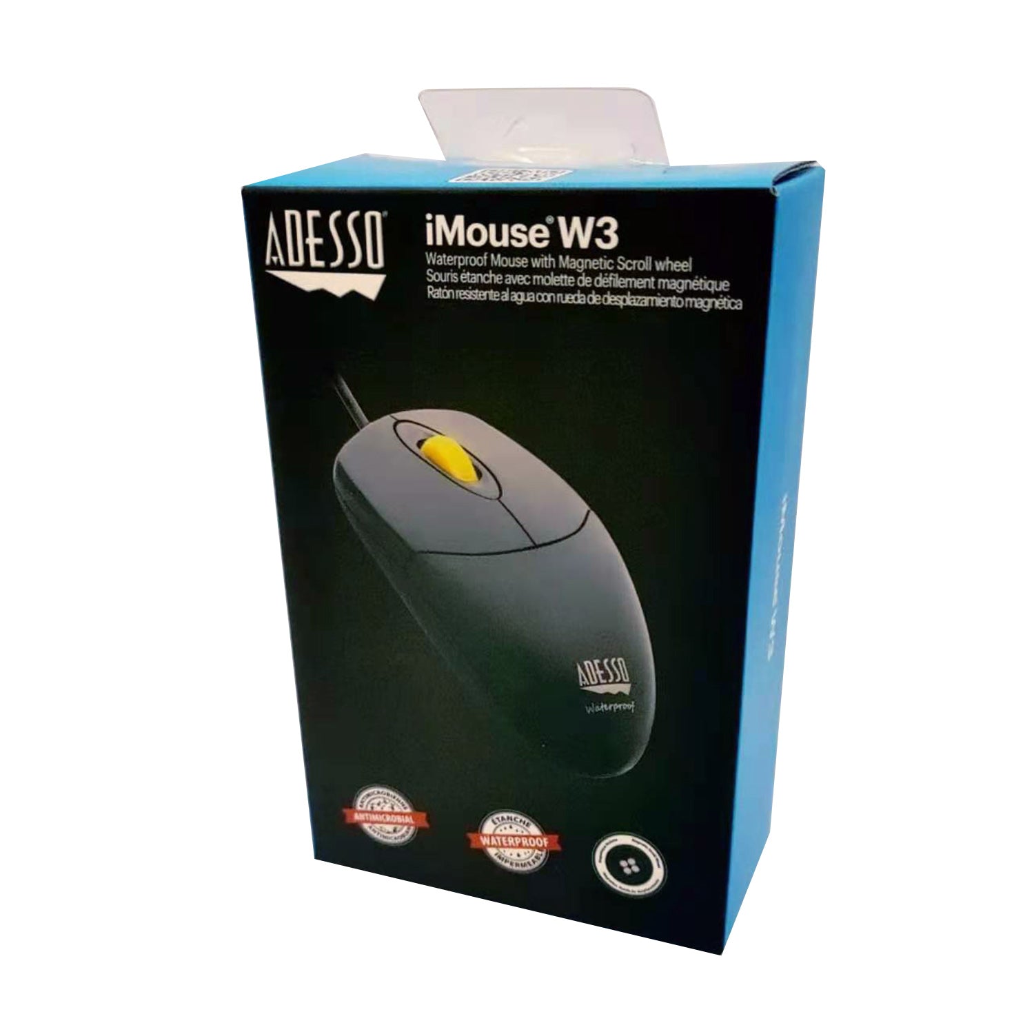 Adesso iMouse W3 - Waterproof Mouse with Magnetic Scroll Wheel SpadezStore