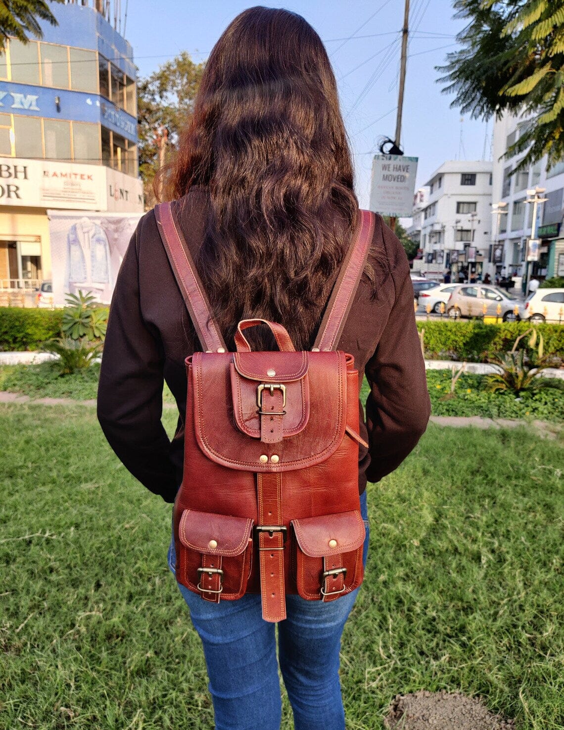 Classy Leather Bags Victoria Small Cute Backpack SpadezStore