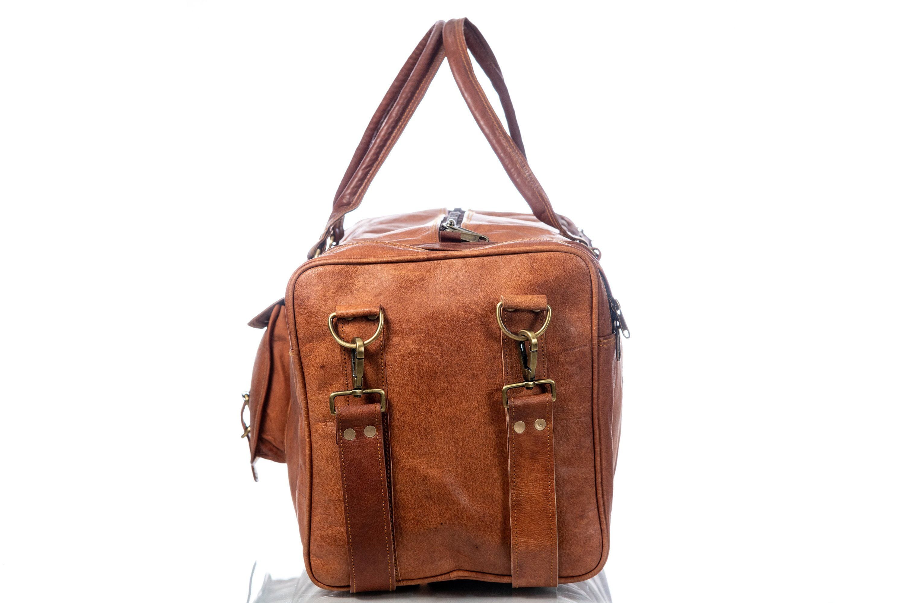 Classy Leather Bags The Fletcher Duffel SpadezStore