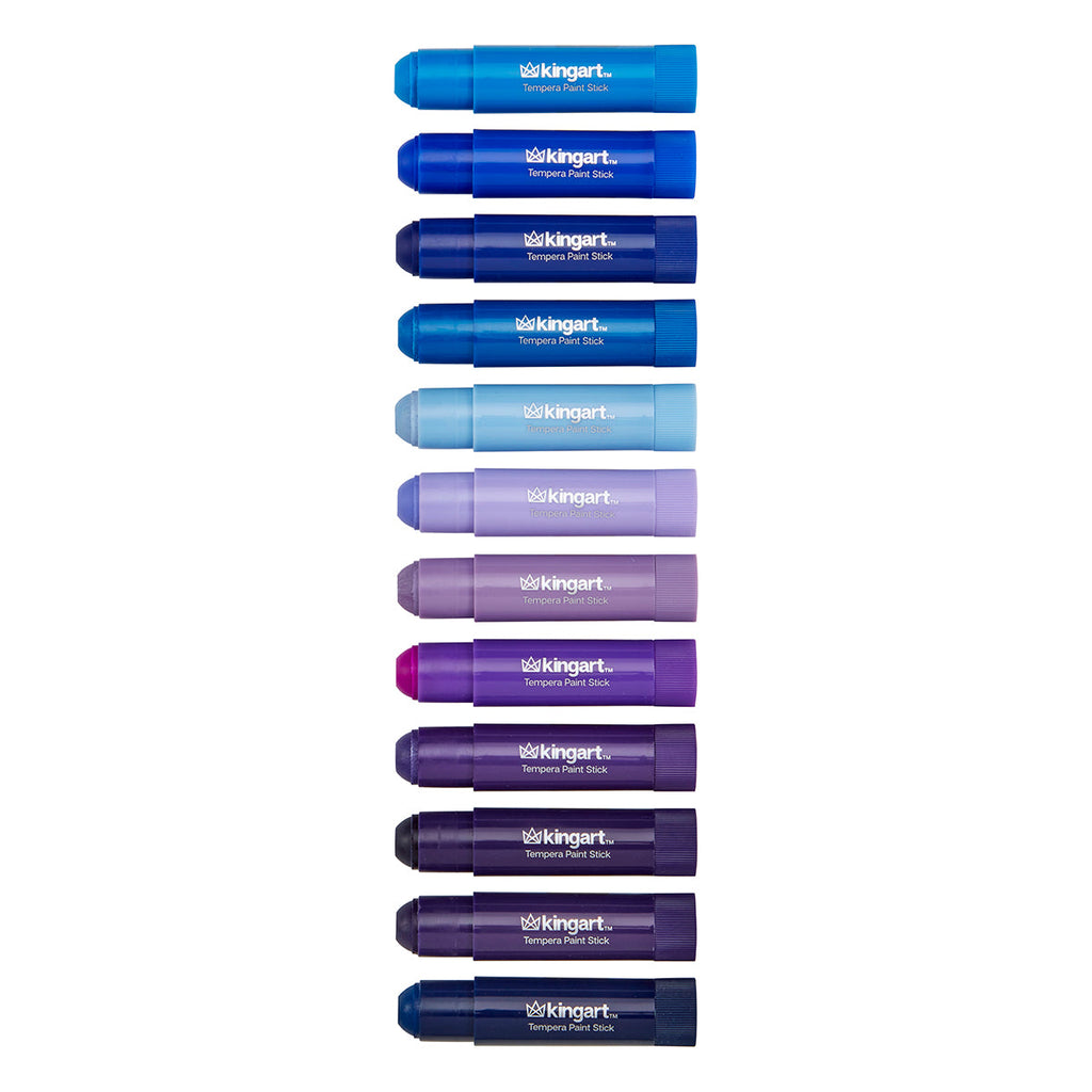 KINGART Tempera Paint Sticks, 60 Colors
