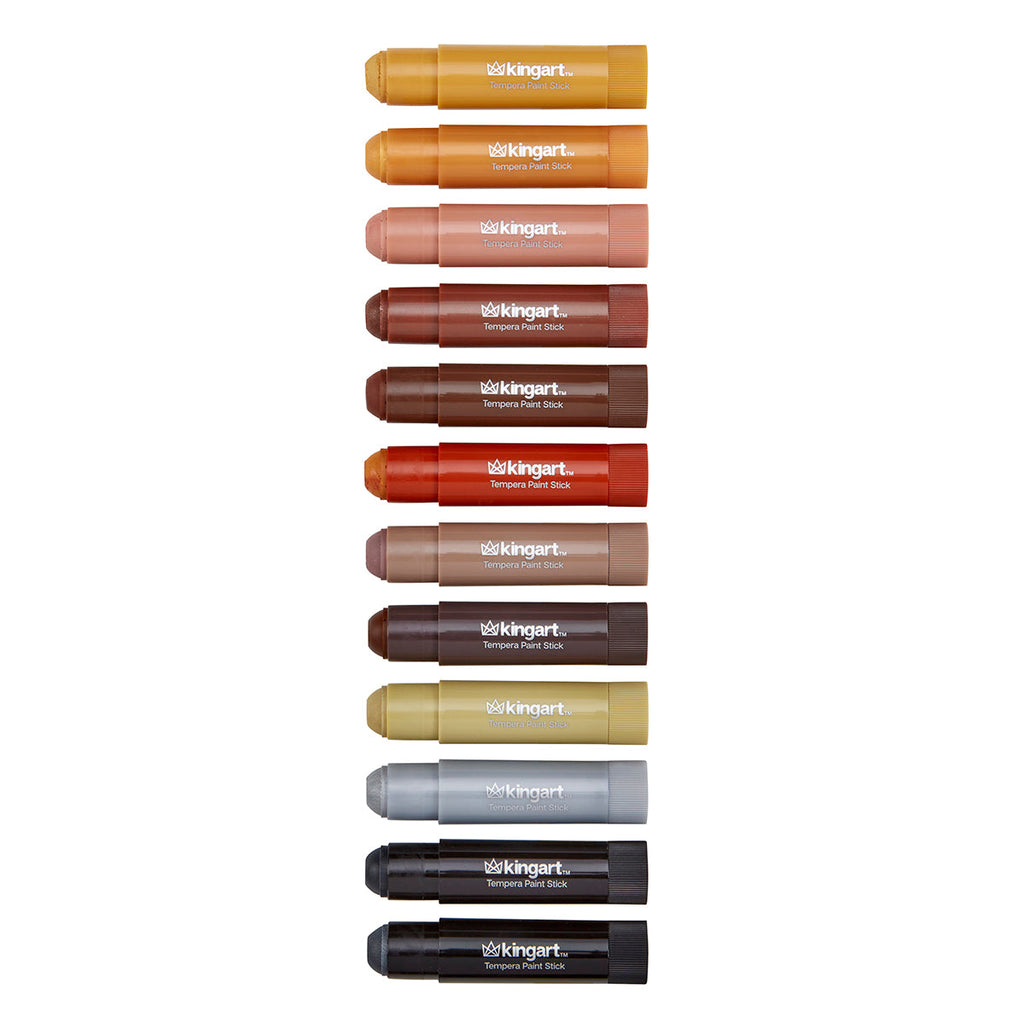 KINGART Tempera Paint Sticks, 60 Colors