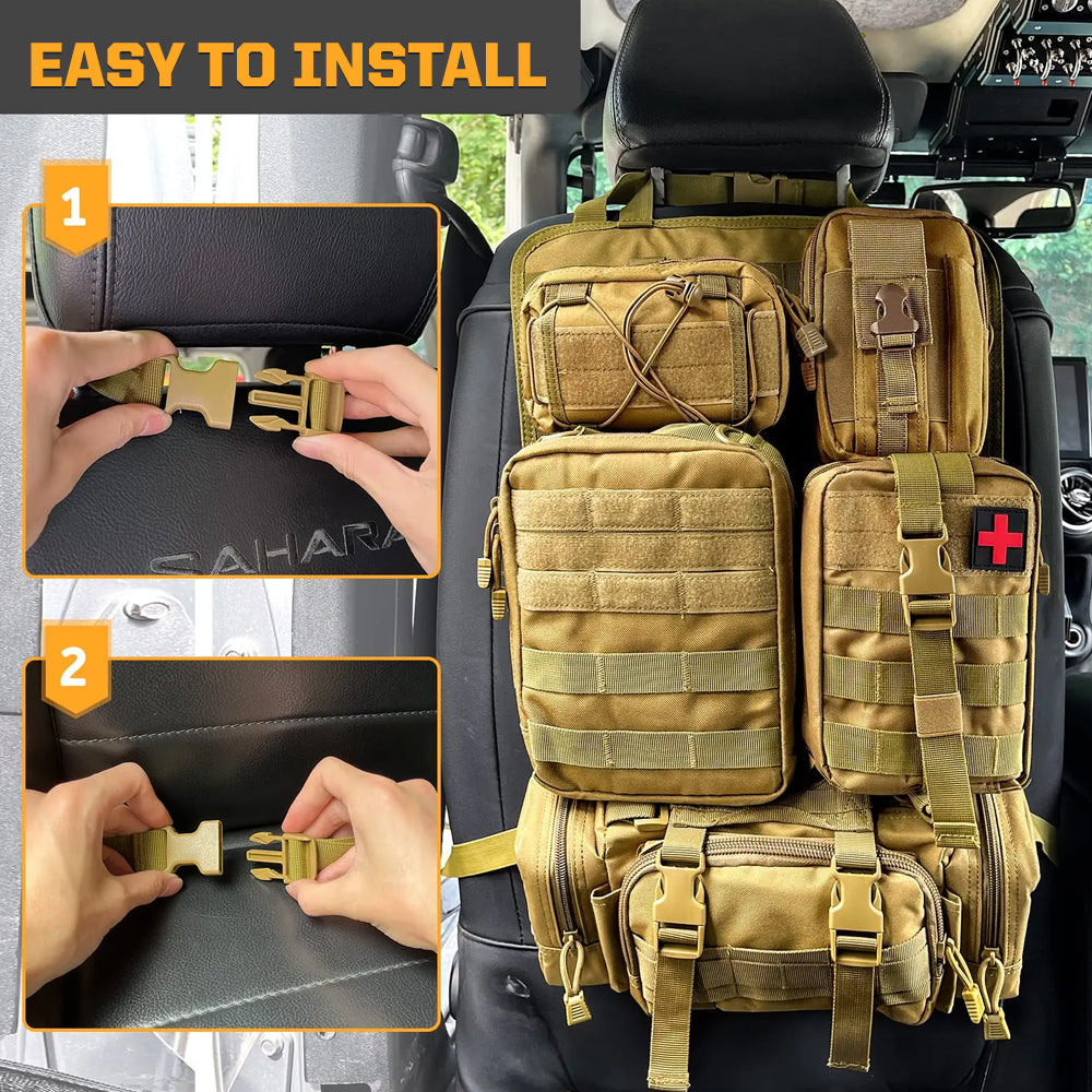 Skullvibe Tactical MOLLE Seat Organizer Full Set