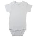 Bambini White Interlock Short Sleeve Onesie SpadezStore