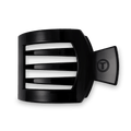 TELETIES Jet Black Large Flat Square Hair Clip