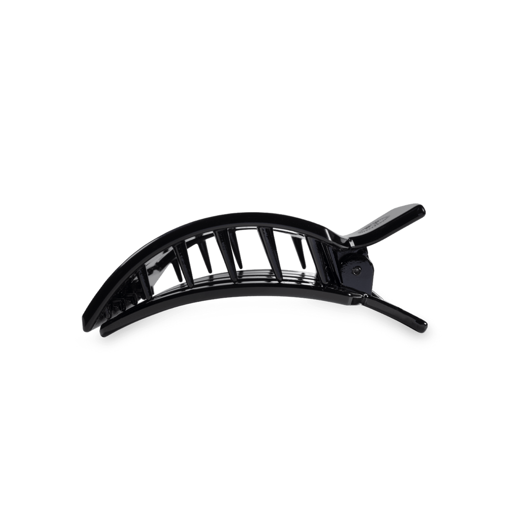 TELETIES Jet Black Small Flat Square Hair Clip SpadezStore
