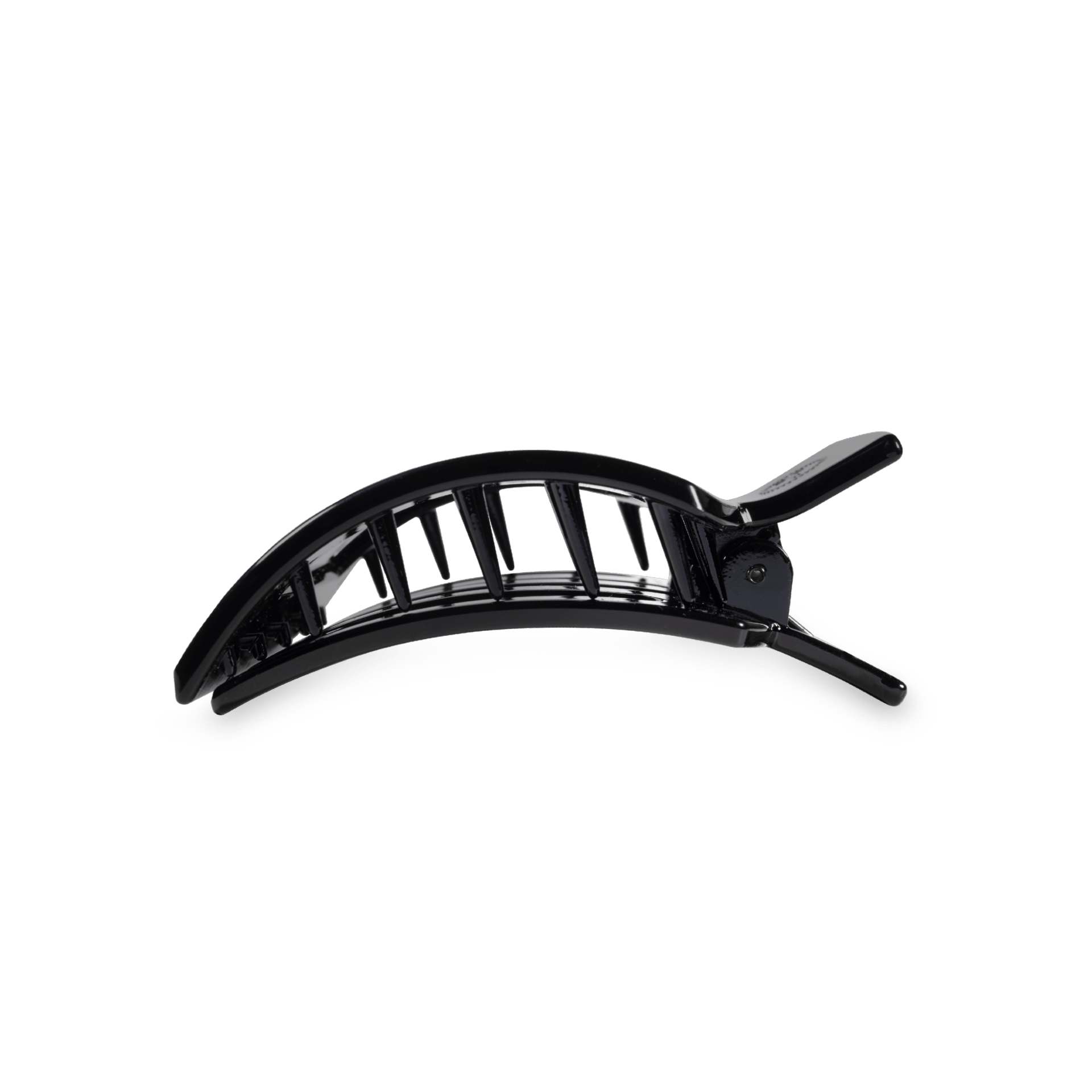 TELETIES Jet Black Small Flat Square Hair Clip SpadezStore