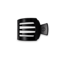 TELETIES Jet Black Small Flat Square Hair Clip SpadezStore