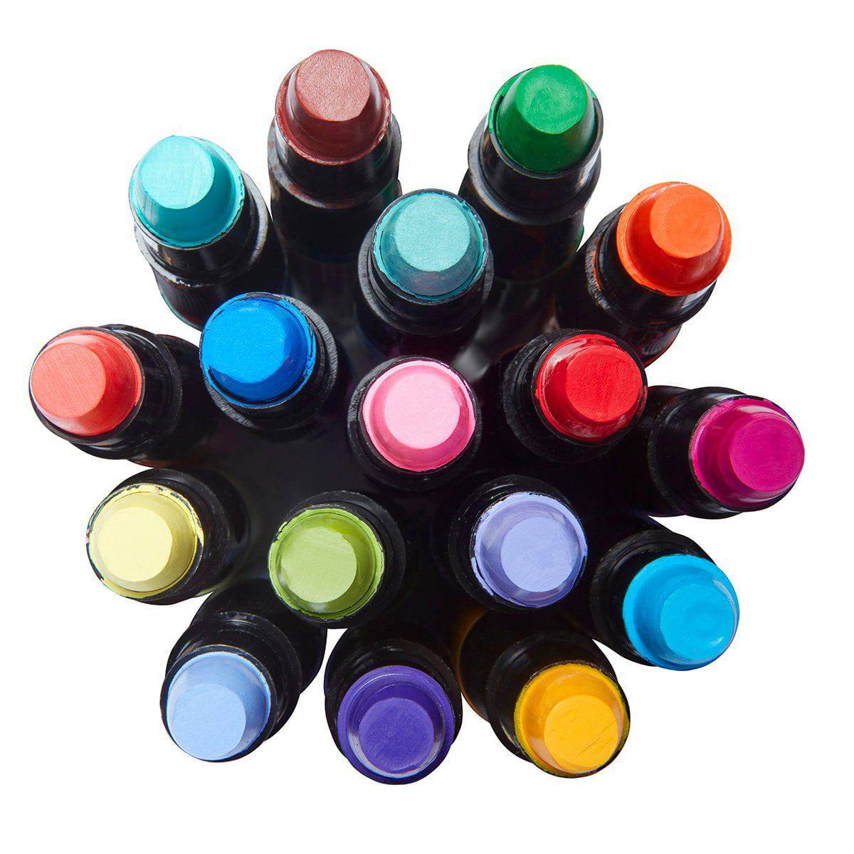 KINGART Mixed Media Gel Stick Crayons - 48 Colors