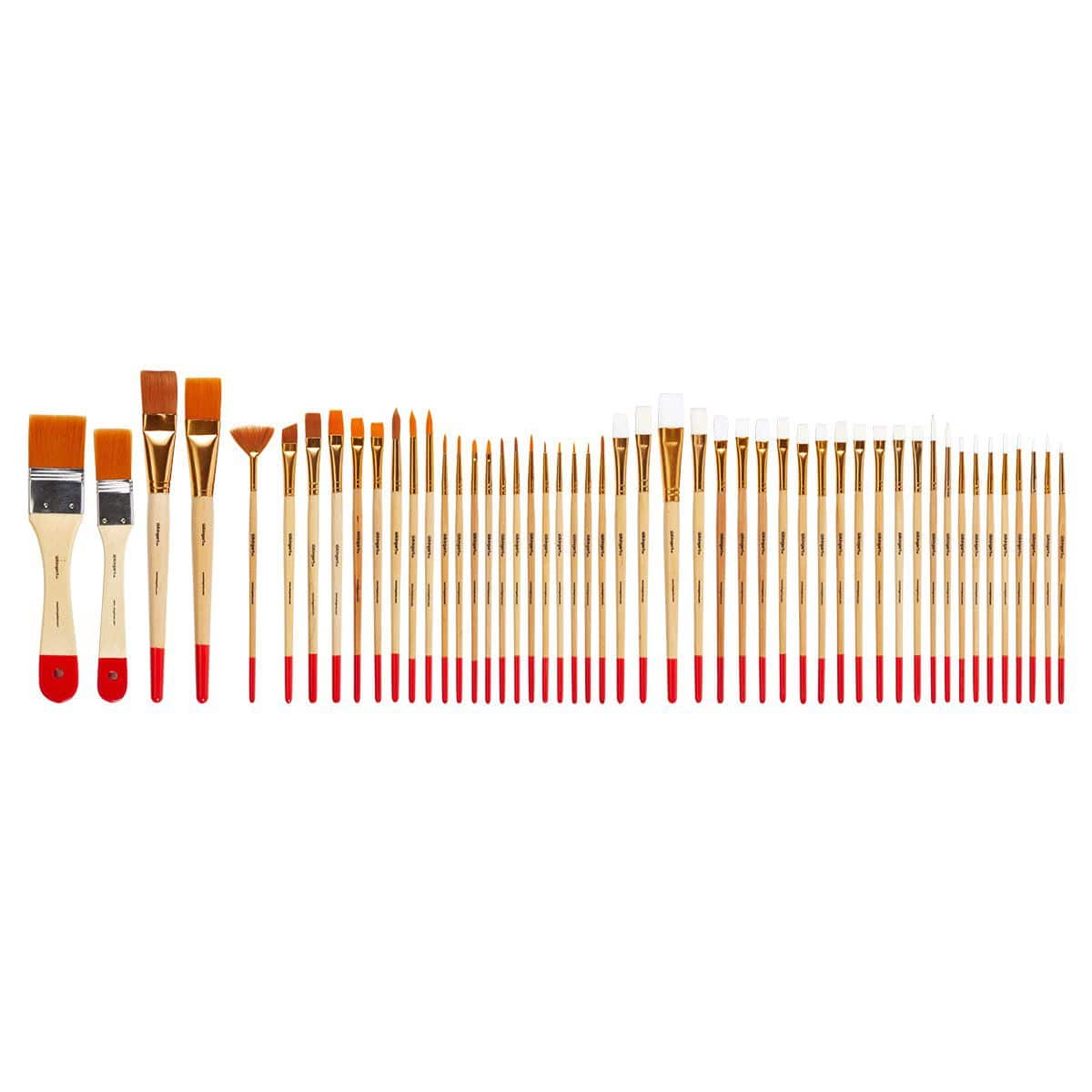 KINGART Studio Value Pack Brush Set - 50 pc