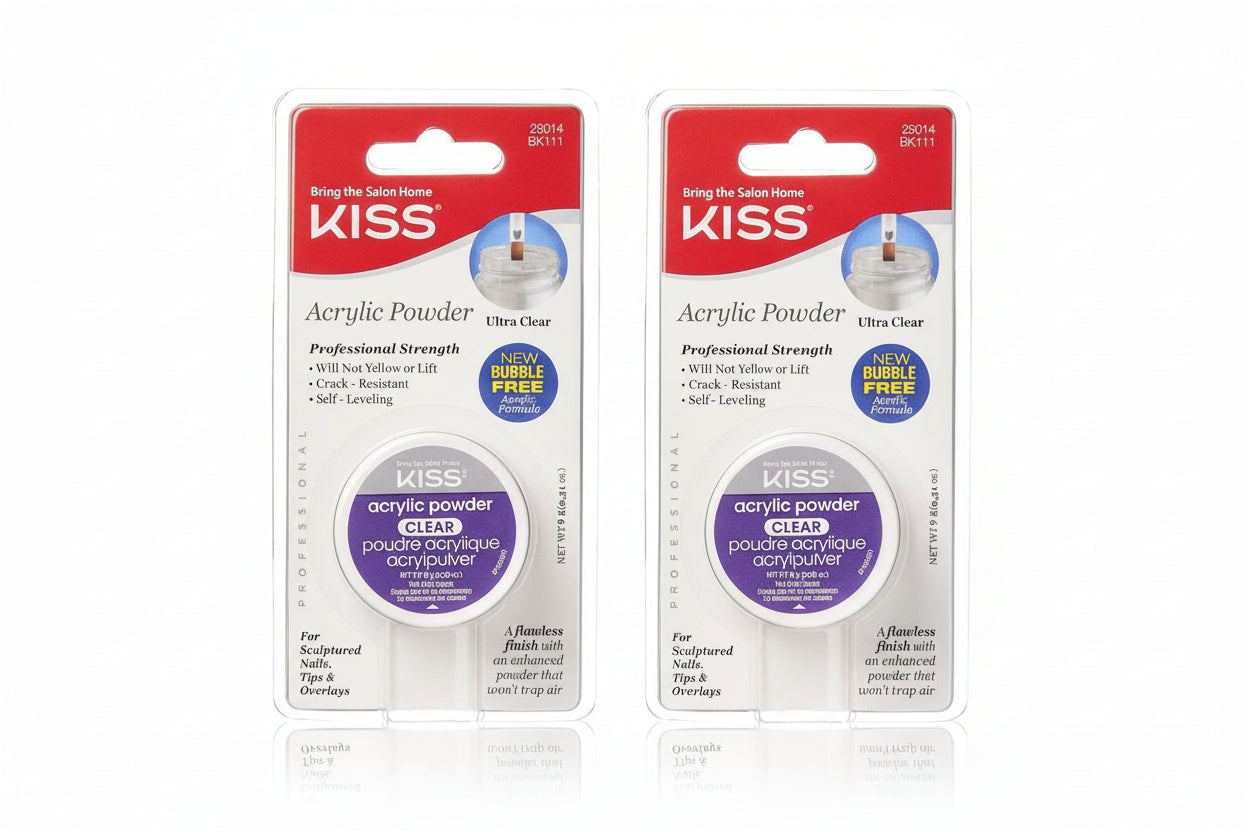 Kiss Acrylic Powder 2 Pack #BK111 SpadezStore