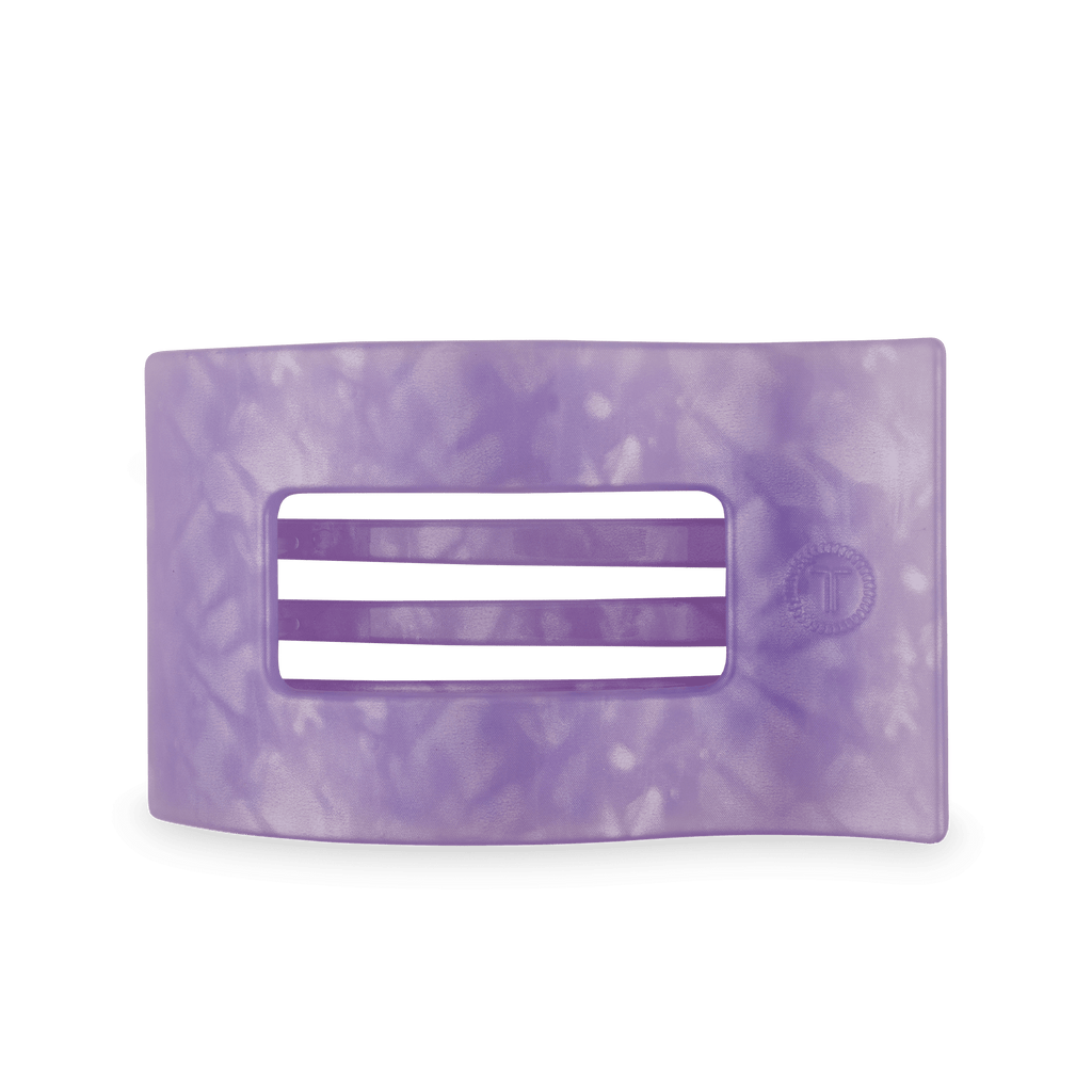 TELETIES Lavender Mist Large Flat Rectangle Hair Clip