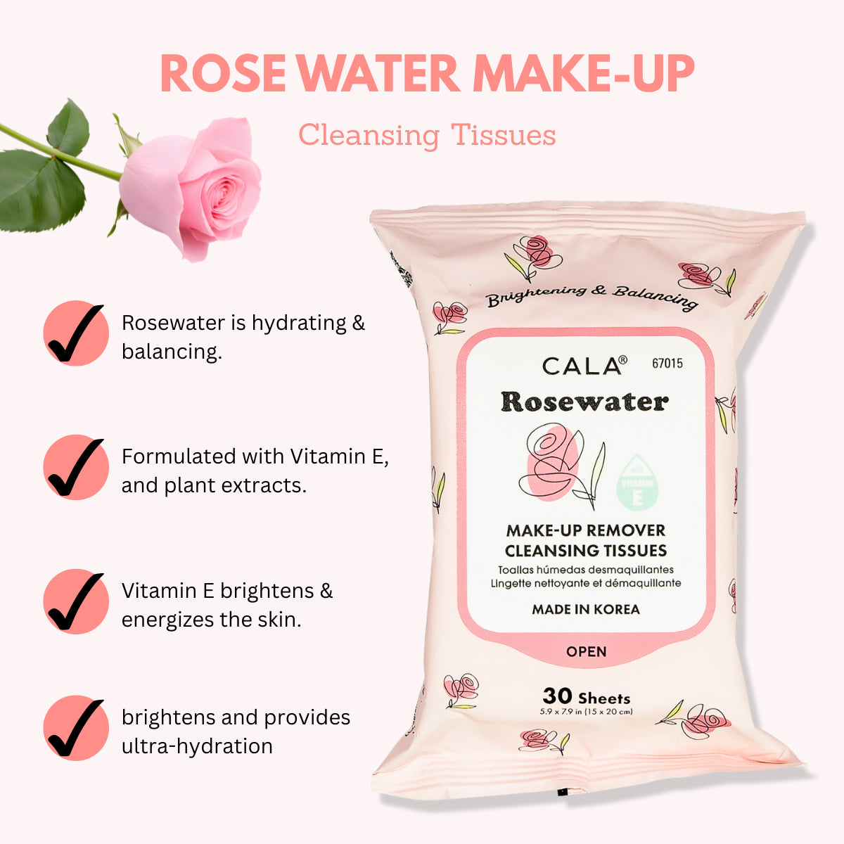 Cala Makeup Remover Cleansing Tissues SpadezStore