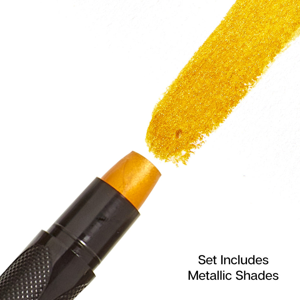 KINGART Mixed Media Gel Stick Crayons - 48 Colors