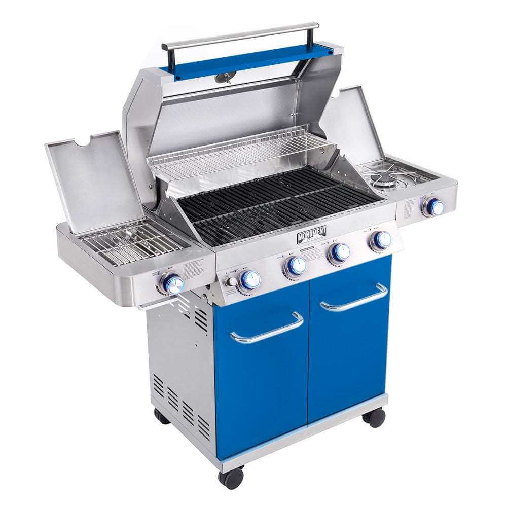 Monument Grills 35633 | Matte Blue Infrared Propane Gas Grill SpadezStore