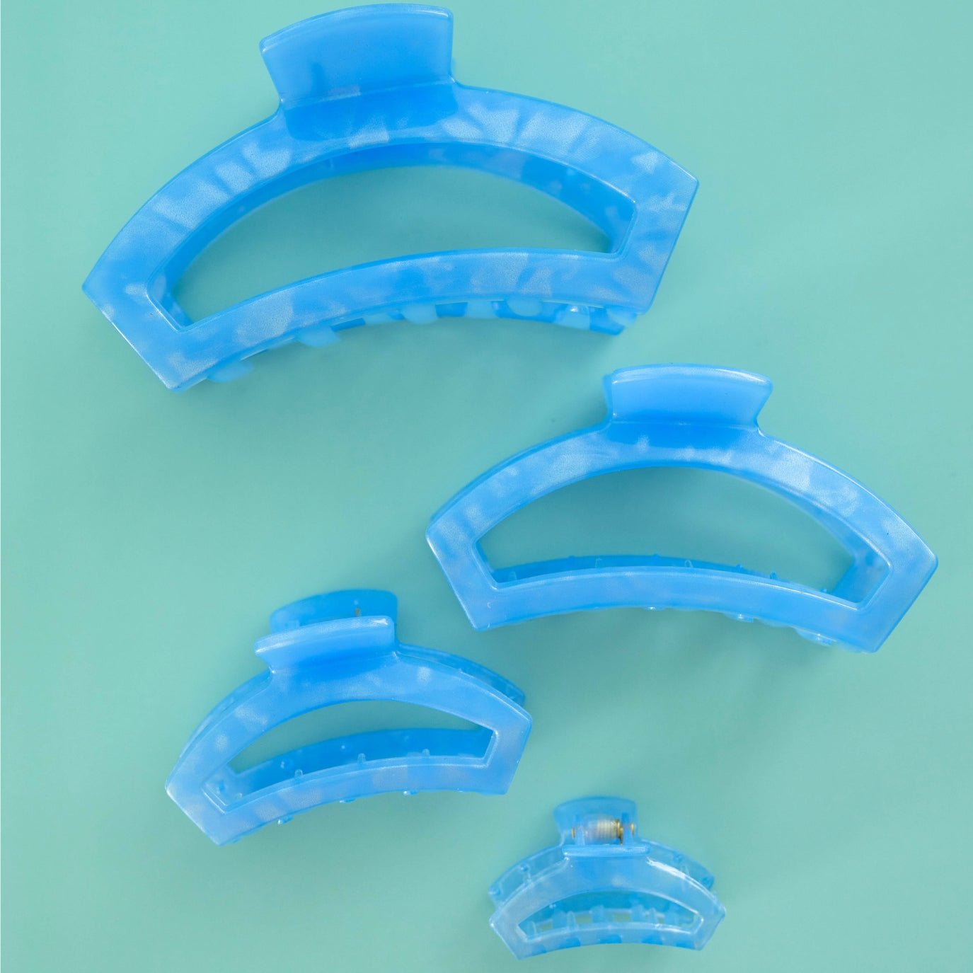 Open Blue Lagoon Tiny Hair Clip SpadezStore