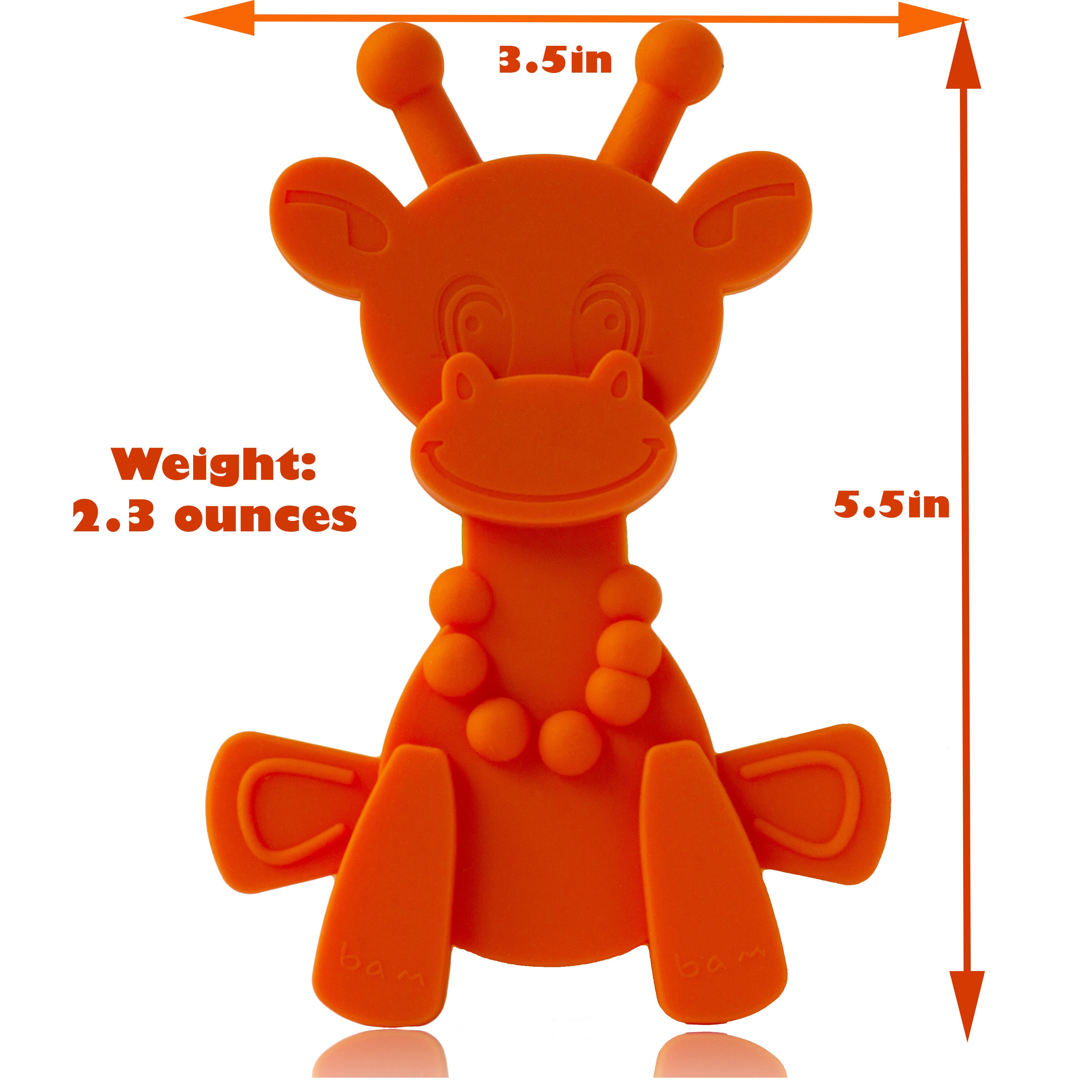 Little bamBAM Baby Teething Toy – Orange SpadezStore