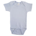 Bambini Interlock Blue Short Sleeve Onesie SpadezStore