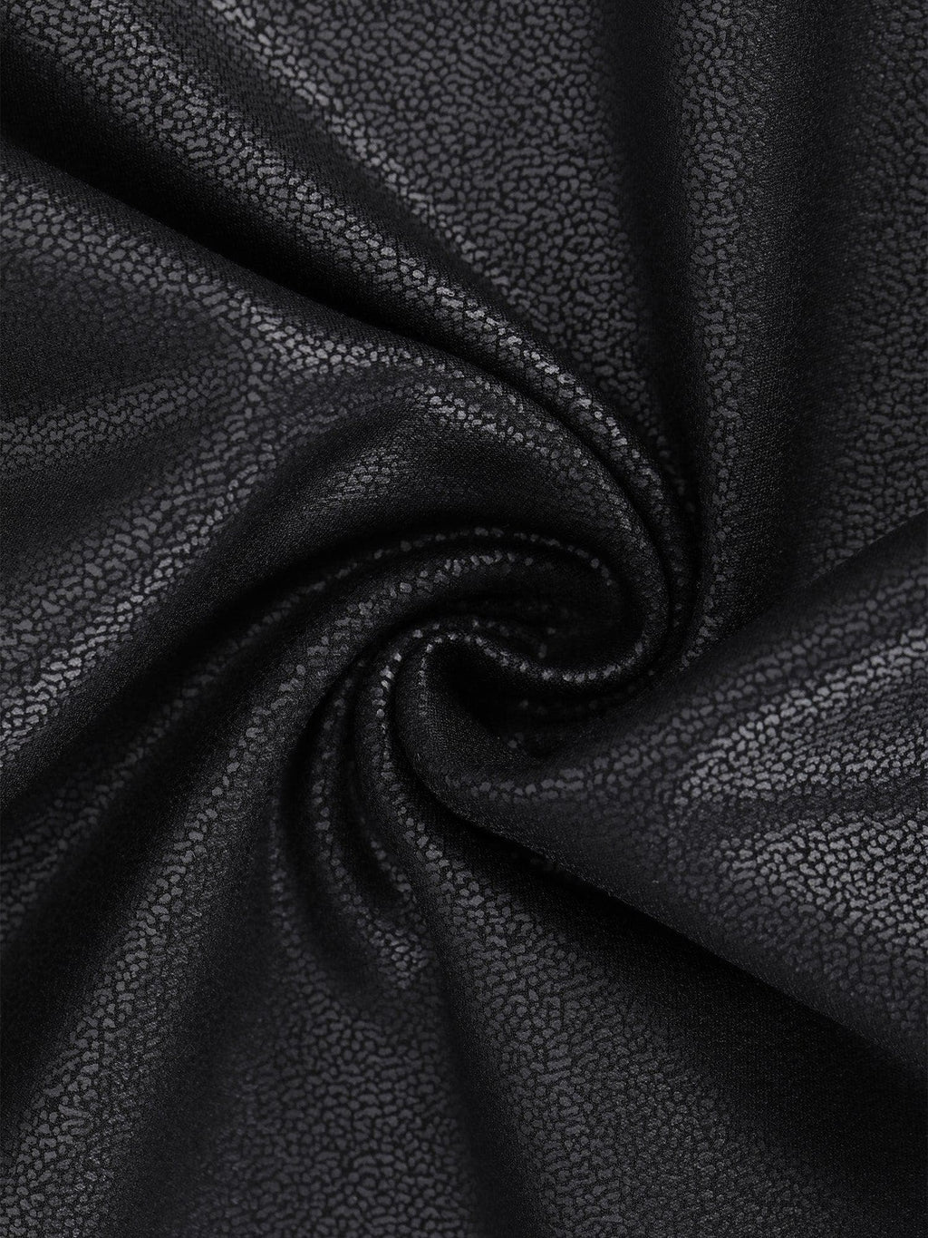 Popilush Shapewear Sculpting Faux Leather Front Slit Midi Skirt