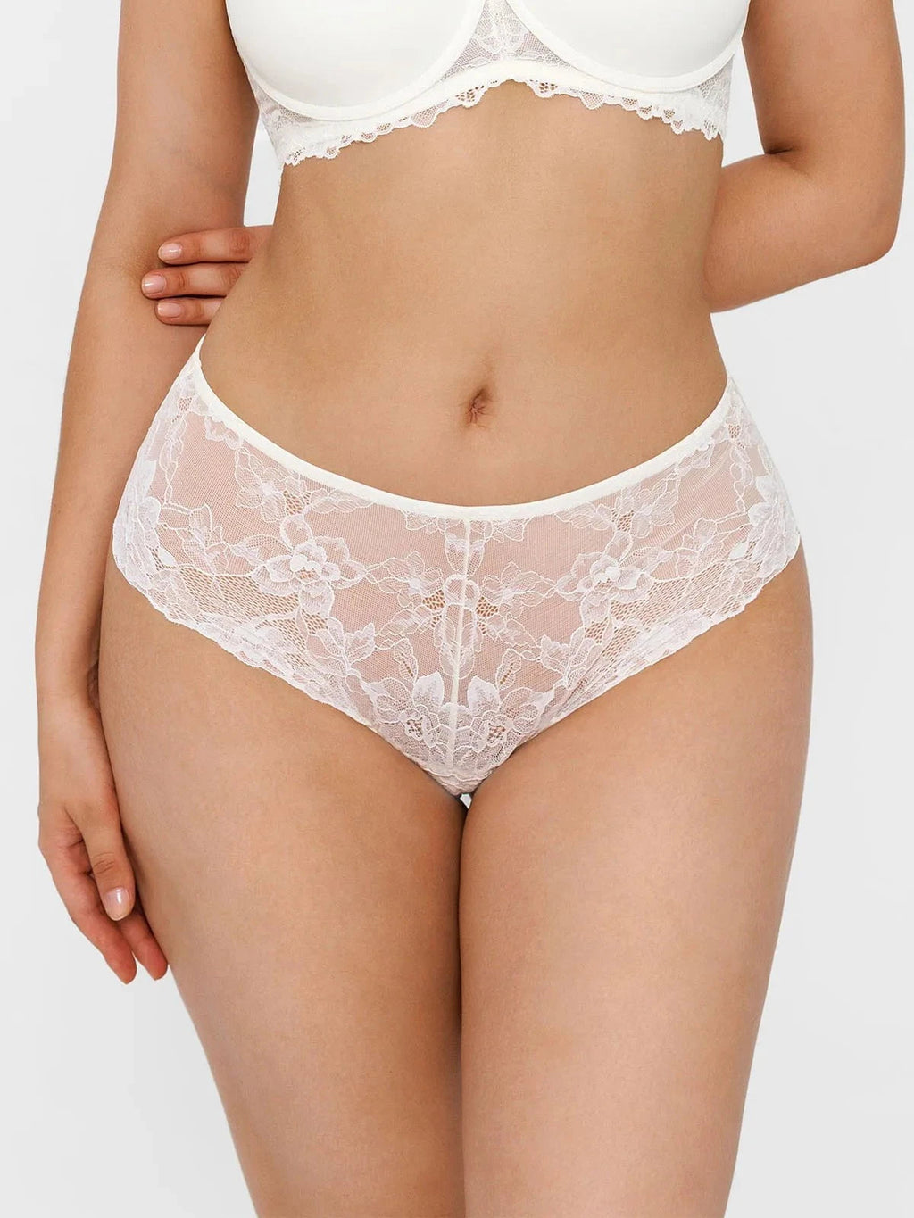 Popilush Mid-Rise Lace Brief