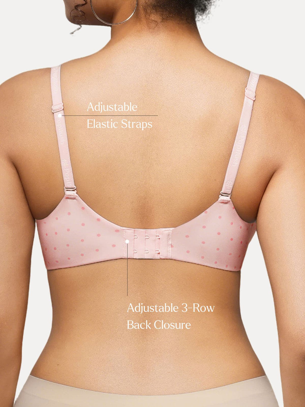 Popilush Seamless Balconette Push-Up T-Shirt Bra
