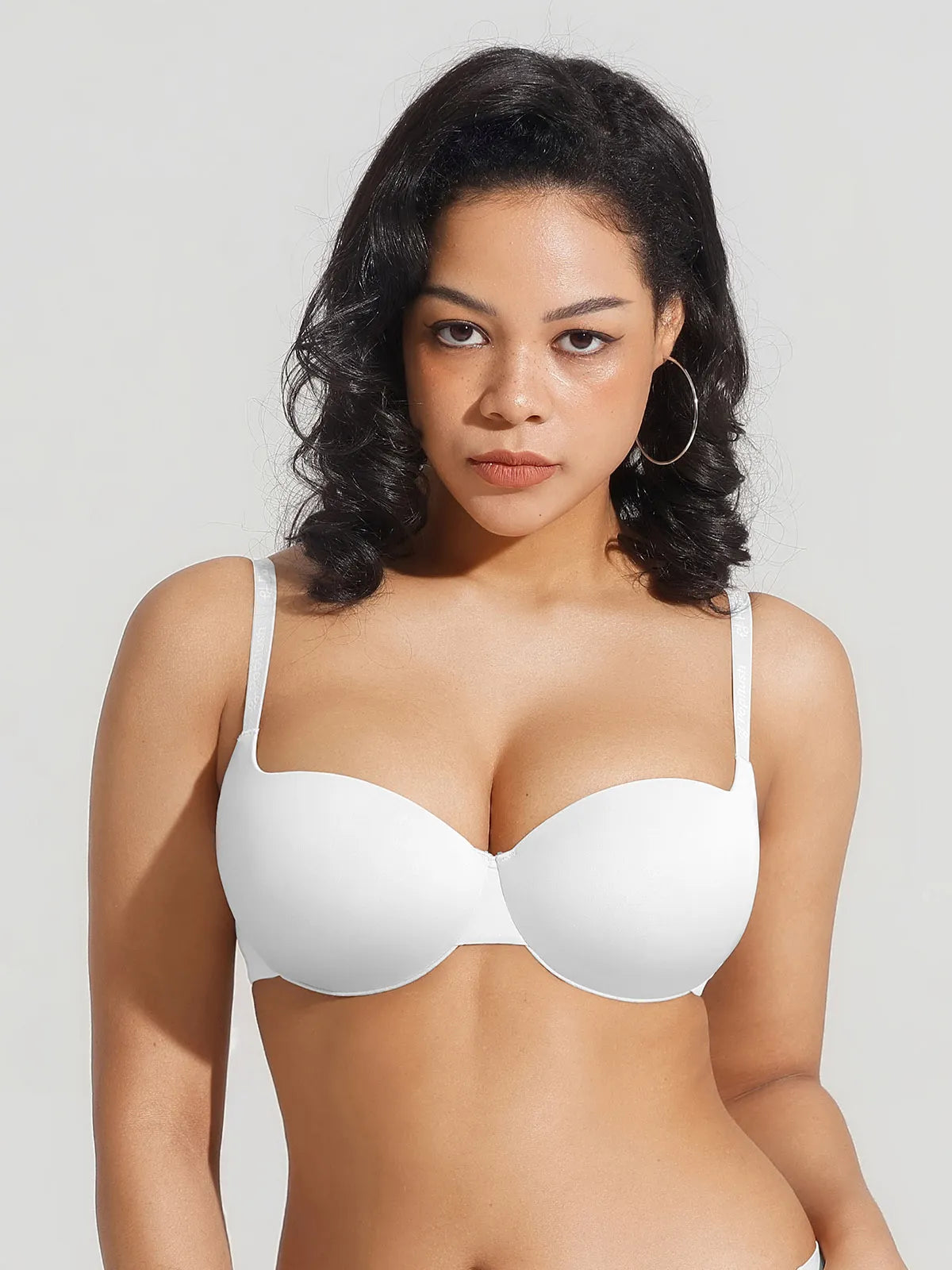 Popilush Seamless Balconette Push-Up T-Shirt Bra