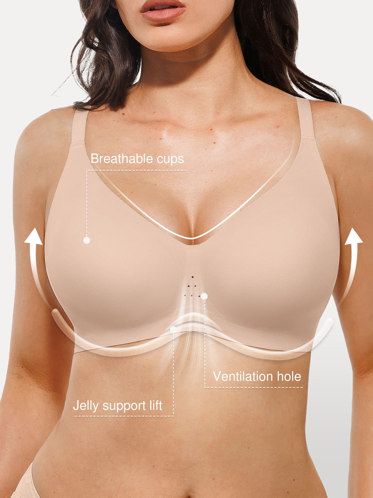Popilush Seamless Airy Comfort Jelly Bra