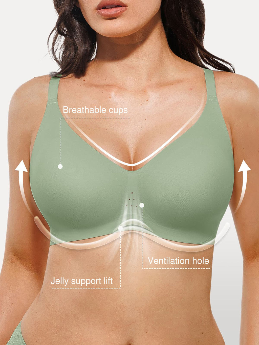 Popilush Seamless Airy Comfort Jelly Bra