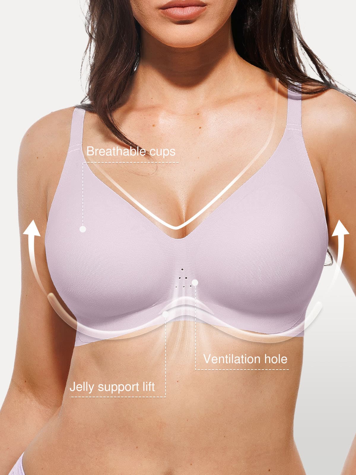 Popilush Seamless Airy Comfort Jelly Bra