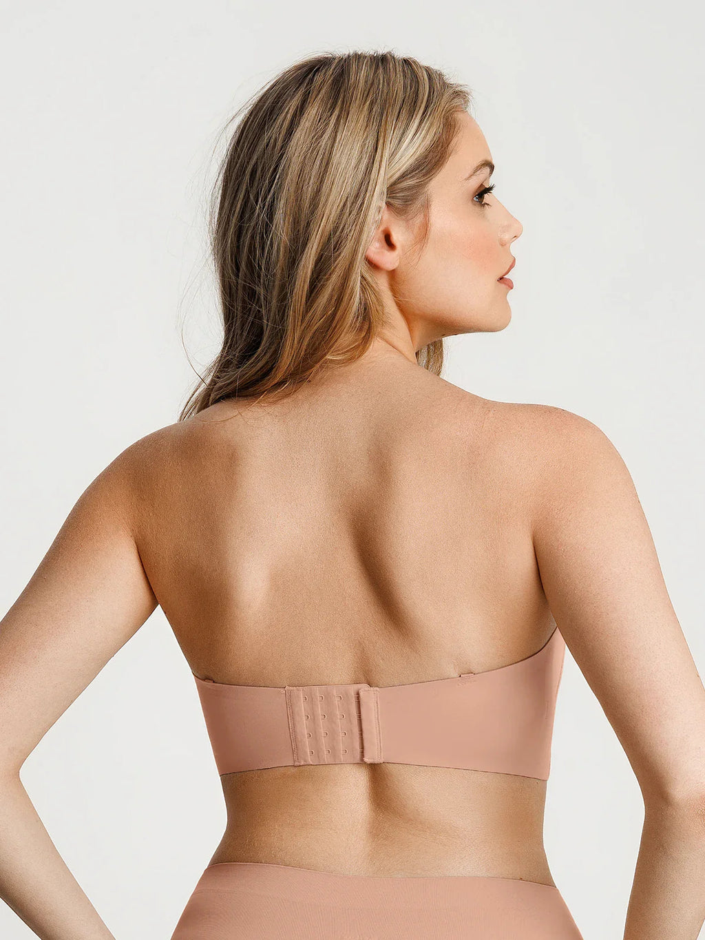 Popilush Seamless Non-Slip Push-Up Shaping Strapless Bra