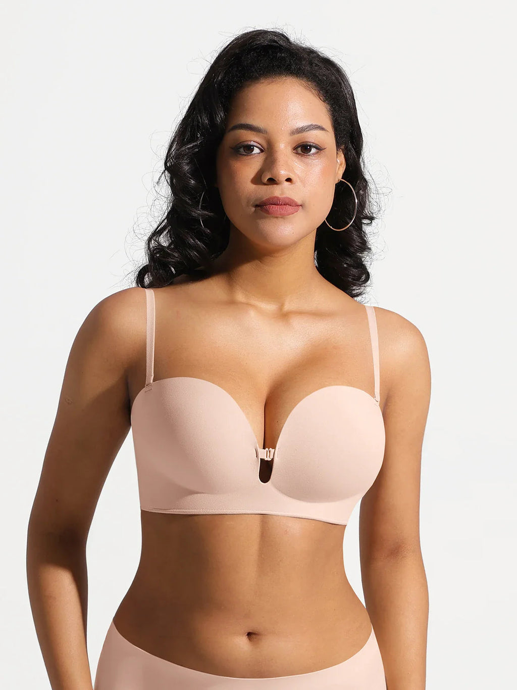 Popilush Seamless Non-Slip Push-Up Shaping Strapless Bra