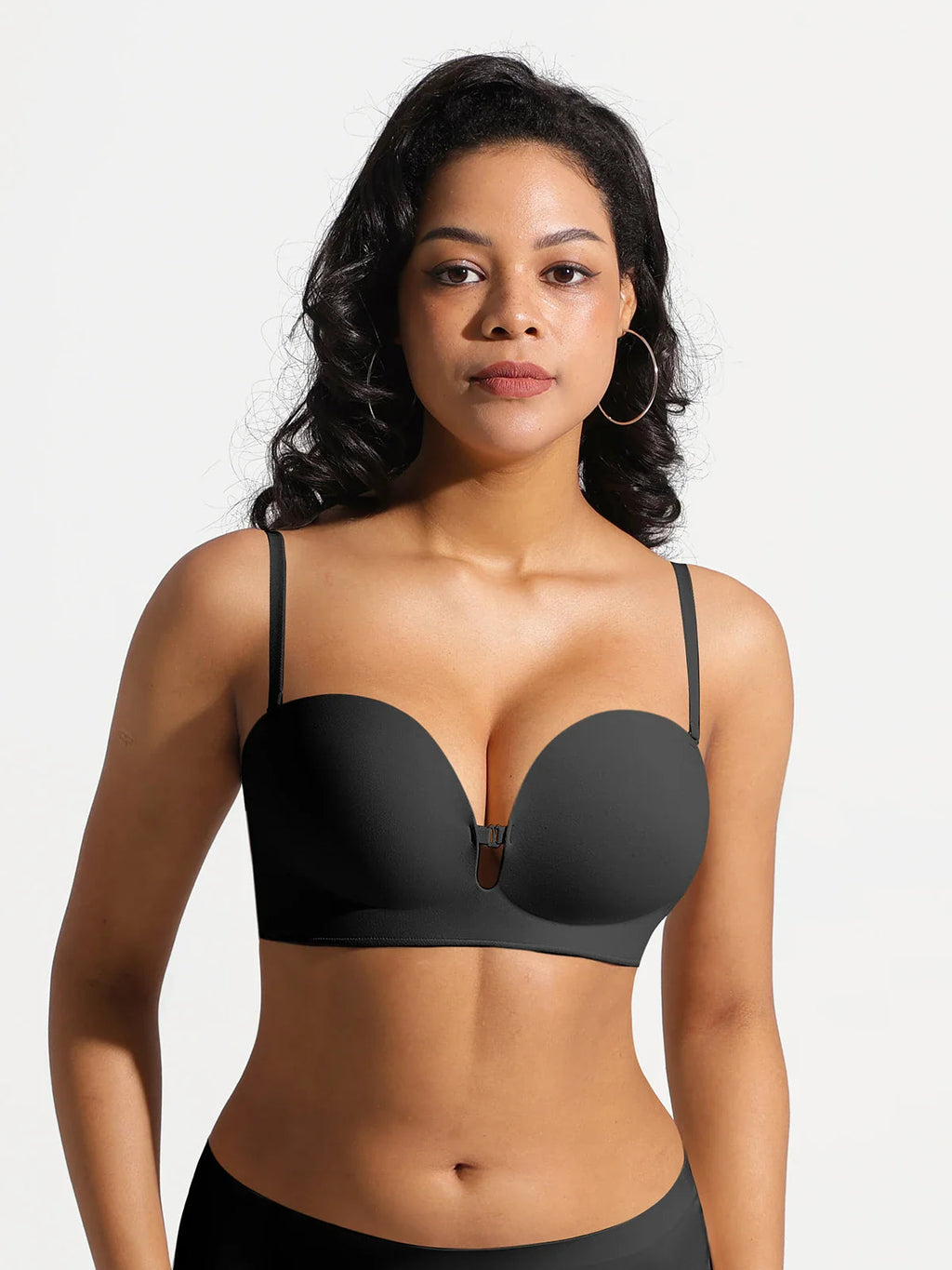 Popilush Seamless Non-Slip Push-Up Shaping Strapless Bra