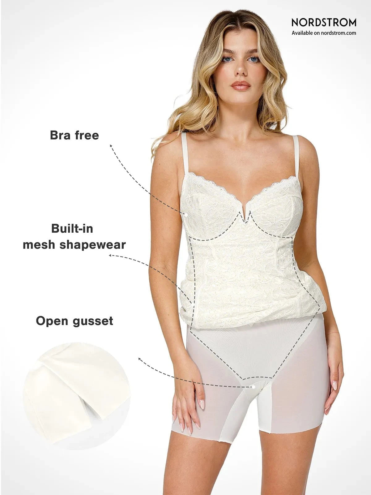 Popilush Shapewear All-Lace Hourglass Corset Side Slit Midi Dress SpadezStore