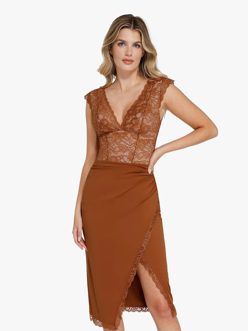 Popilush Shapewear Sculpting Lace Bodysuit or Midi Skirt or Shrug SpadezStore